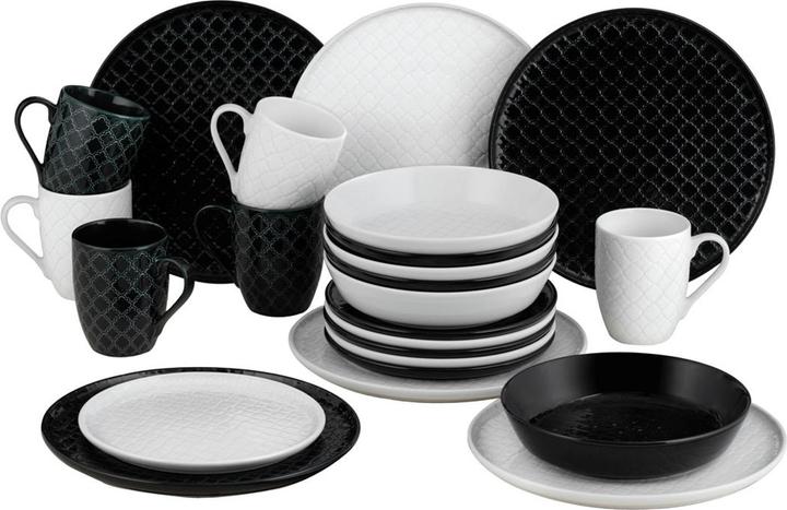 Actual product image Bormioli Rocco Black and White Combi Service (6 Piece)