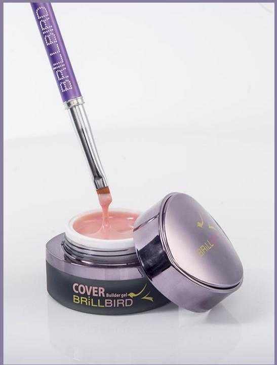 Image du produit BrillBird Gel Cover Pink - Rose naturel 5ml (Nature Rose, Vernis à ongles effet gel)