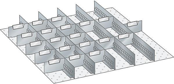 Image du produit Lista Kit de matériel de subdivision pour tiroirs
