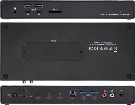Image du produit Sonnet Echo 20 Thunderbolt 4 SuperDock (Thunderbolt, 20 Ports)