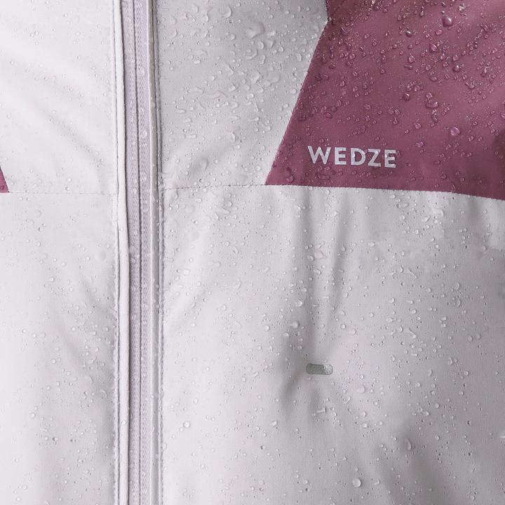 Image du produit Wedze Veste de ski enfants matelassée chaude imperméable - Piste 500 rose (128)