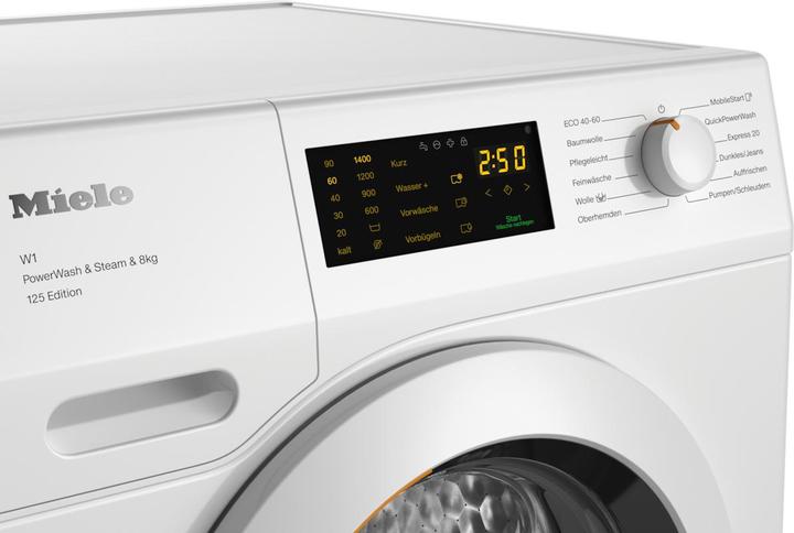 Image du produit Miele Waschmaschine WCB390 WPS 125 Edition Lotosweiss (8 kg, Droite)