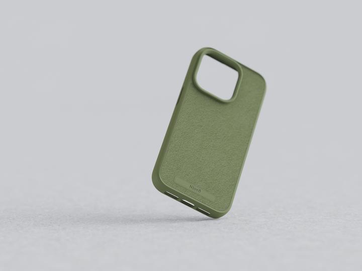 Image du produit Njord Suede MagSafe Case for iPhone 15 Pro Max, Olive (Apple iPhone 15 Pro Max)
