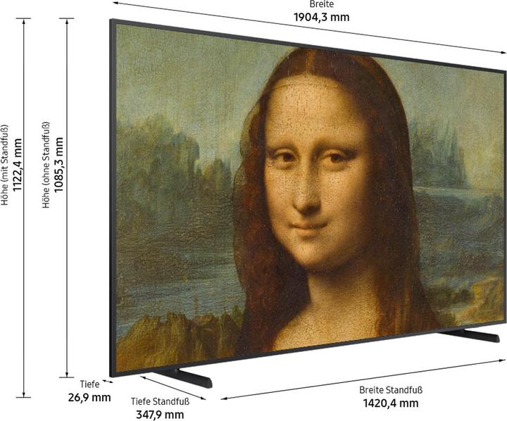 Image du produit Samsung The Frame QE85LS03B (85", LS03B, QLED, 4K, 2022)