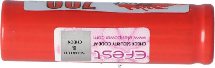 Actual product image Efest Battery IMR 14500 V1 - unsecured (1 pcs., 14500, 700 mAh)