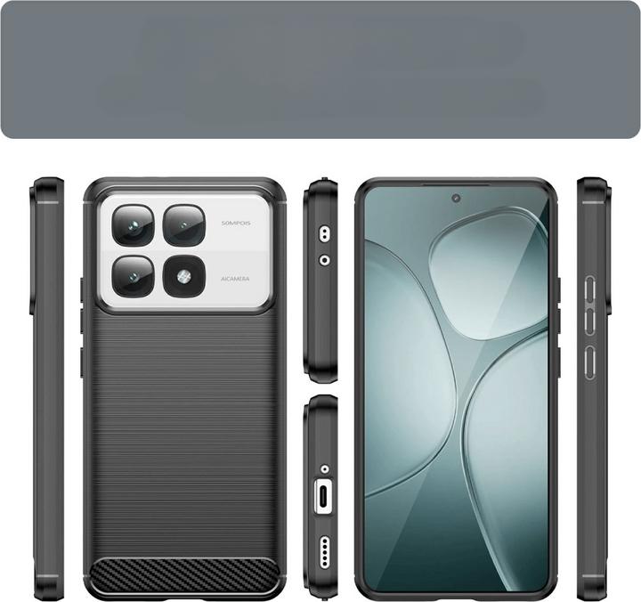 Image du produit Cover-Discount Xiaomi 14T Pro - Coque métal look carbone (Xiaomi 14T Pro)