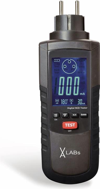 Produktbild RCD-Prüfgerät GT0010, LABs 195 - 253 V AC