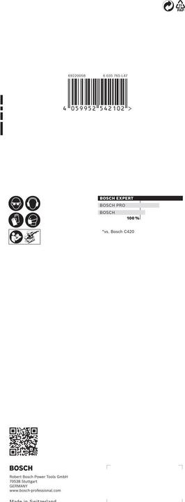Produktbild Bosch Professional Zubehör EXPERT C470 Schleifpapier mit 8 Löchern für Schwingschleifer, 93 x 230 mm, G 320, 10-tlg. (320)