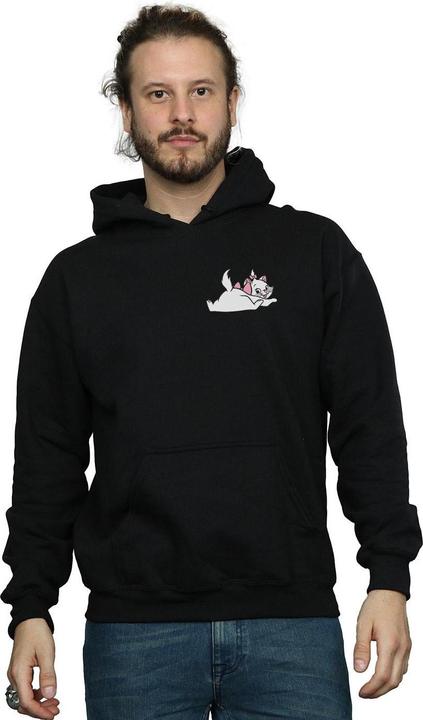 Actual product image Disney Mens Aristocats Marie Sweet Backside Breast Print Hoodie (XXL)