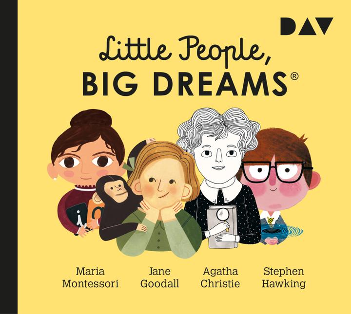 Image du produit Little People, Big Dreams - Partie 1 : Maria Montessori, Jane Goodall, Agatha Christie, Stephen (María Isabel Sánchez Vegara, Allemand)