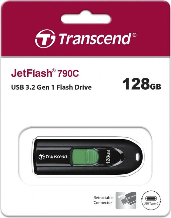Produktbild Transcend JetFlash 790C (128 GB, USB-C, USB 3.1)