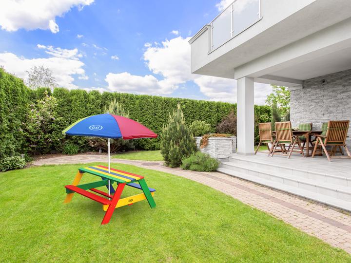 Produktbild Axi Nick Picknicktisch Regenbogen - Sonnenschirm Regenbogen