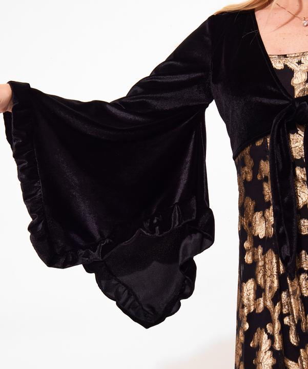 Produktbild Joe Browns Velour Kimono Sleeve Appliqué Maxi Dress (40)