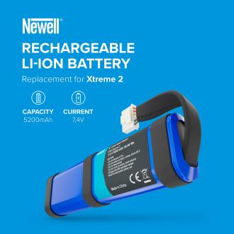 Immagine prodotto Newell Batteria di ricambio Newell SUN-INTE-103, 2INR19/66-2 per JBL Xtreme 2 (1 pz., 5200 mAh)