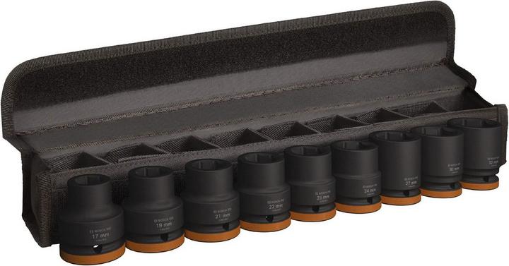 Bosch Professional Zubehör PRO Impact Steckschlüsseleinsatz-Set (30 mm, 21 mm, 27 mm, 24 mm, 19 mm, 32 mm, 23 mm, 22 mm, 17 mm)