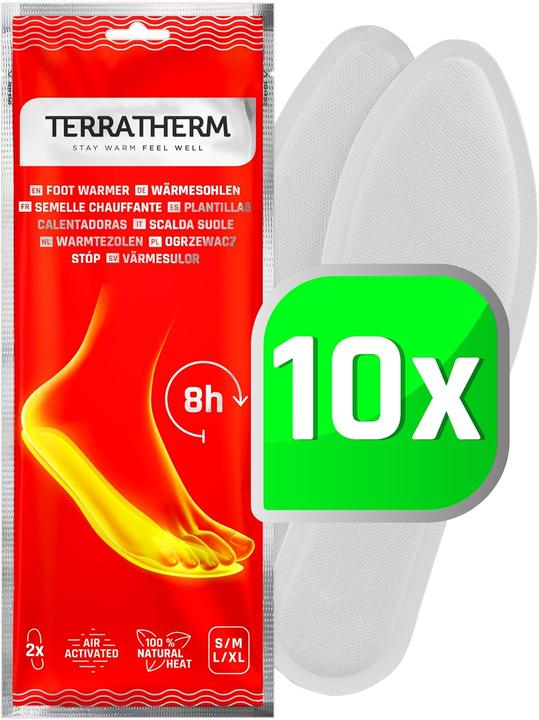 Image du produit TerraTherm 10 Paar Wärmesohlen, 8h Wärme