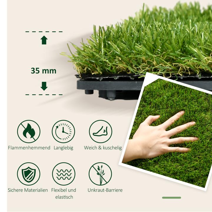 Image du produit Outsunny Gazon synthétique (10 x, 30 x 30 cm)