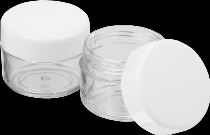 Produktbild Kosmetik-Dose, Kunststoff, weisser Deckel, für 20 ml, Ø 4 cm, Höhe: 3,2 cm