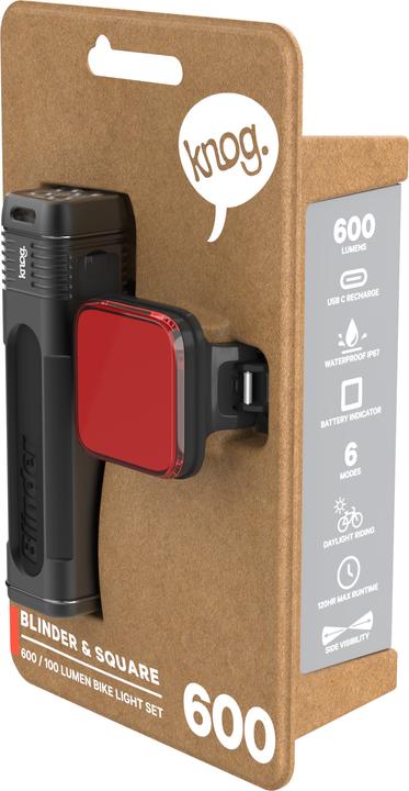 Produktbild knog. Blinder 600 & Blinder Square (600 lm, 100 lm)