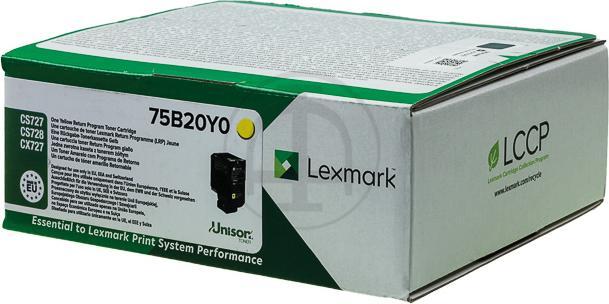 Actual product image Lexmark 75b20y0 (Y)