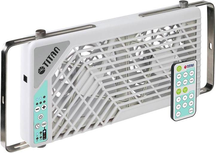 Actual product image Titan TTC-SC21/V3.0+ Double window fan 2x140mm with remote control, for motorhome (140 mm)