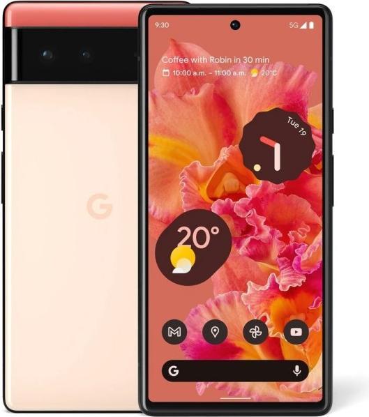 Image du produit Google Pixel 6 (128 Go, Kinda Coral, 6.40", SIM + eSIM, 50 Mpx, 5G)