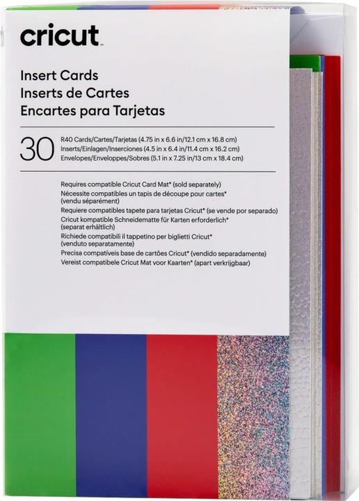 Cricut Insert Cards Rainbow R40 12,1cm x 16,8cm 30-pack (P)