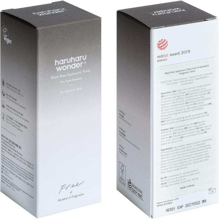 Actual product image Haruharu Wonder Black Rice (Tonic water, 150 ml)