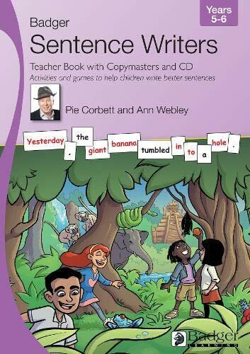 Produktbild Badger Sentence Writers Teacher Book with Copymasters and CD: Years 5-6 (Englisch, Pie Corbett, Juliet Breese, Gaynor Berry, Ann Webley, 2019)