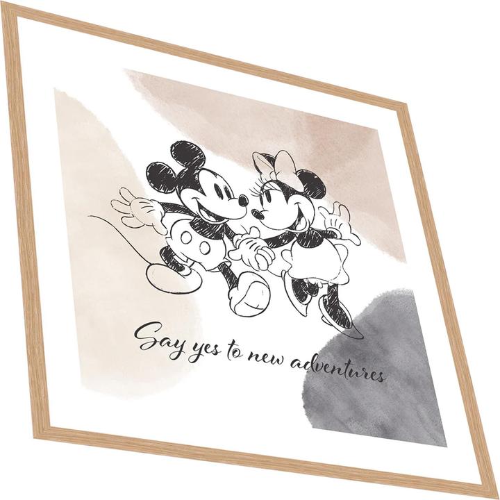 Immagine prodotto Disney Stampato Dì Sì alle Nuove Avventure di Topolino e Minnie (40 x 40 cm)