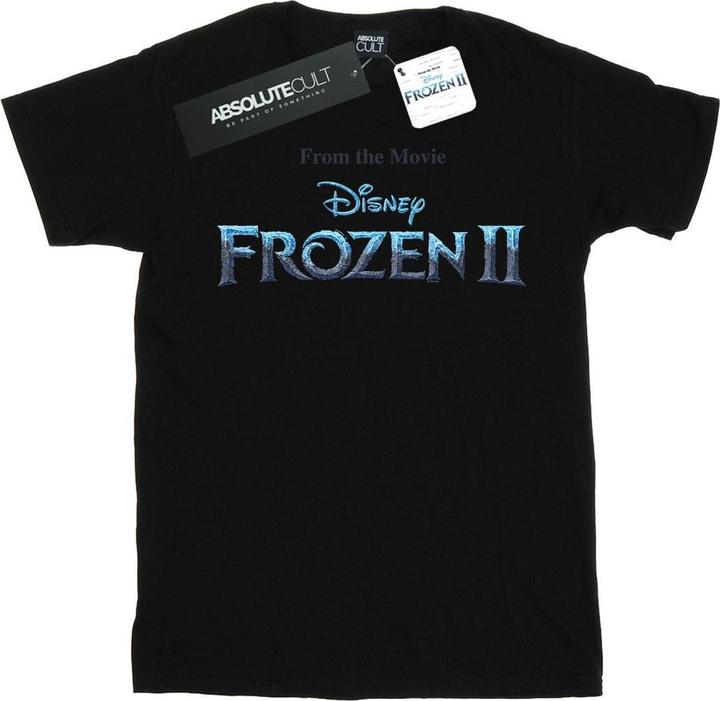 Actual product image Disney Womens/Ladies Frozen 2 Movie Logo Cotton Boyfriend T-Shirt (4XL)