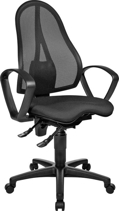 Immagine prodotto Schäfer Shop Sedia da ufficio BALANCE 400 NET, contatto permanente, con braccioli, sedile ortopedico fitness