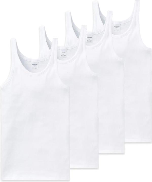 Produktbild Schiesser 4er Pack Cotton Essentials Feinripp Unterhemd (M)