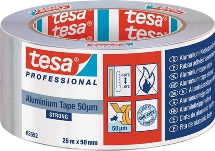 Actual product image tesa Professional 63652 ALU Tape Extra Strong (50 mm)