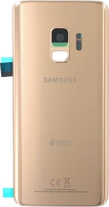 Actual product image Samsung Galaxy S9 Duos G960F/DS Back Cover gold