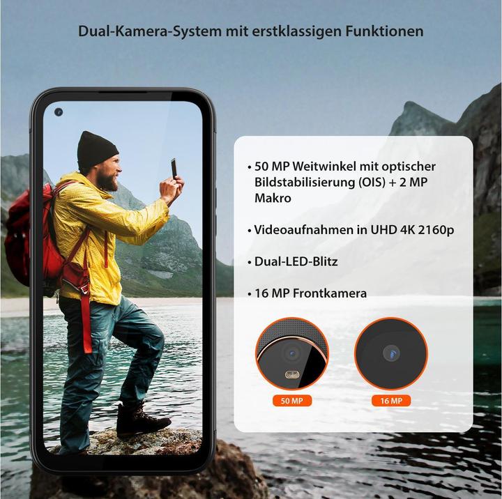 Produktbild Gigaset GX6 Outdoor (128 GB, Titanium Grey, 6.60", Dual SIM, 50 Mpx, 5G)