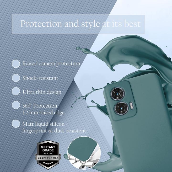 Actual product image Cadorabo Case for Motorola Moto Edge 50 Fusion TPU Liquid Silicone Cover (Motorola Edge 50)