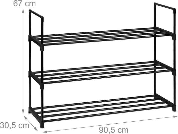 Productafbeelding Relaxdays Schoenenrek (90,5 x 30,5 x 67 cm)