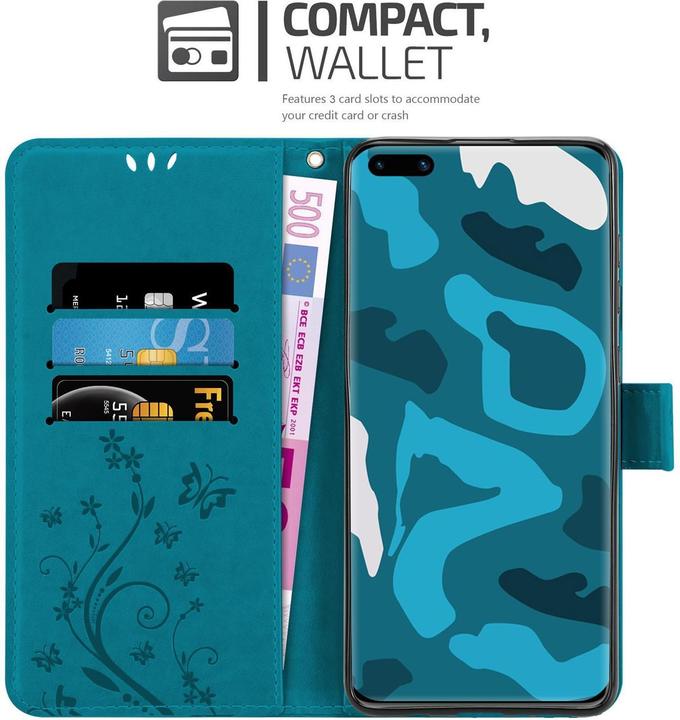 Actual product image Cadorabo Flower Book Cover (Huawei P40 Pro)