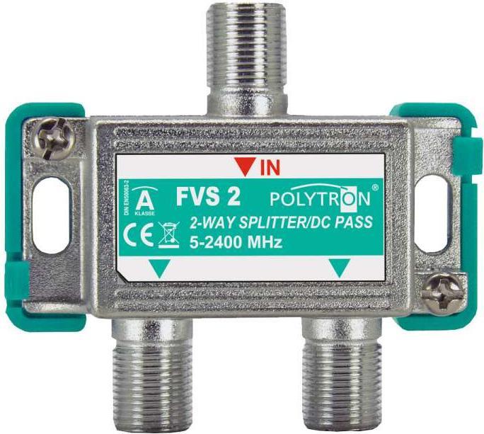 Image du produit Polytron Répartiteur F double 5-2400MHz FVS 2 DC-Durchgang 3061500 (Répartiteur)