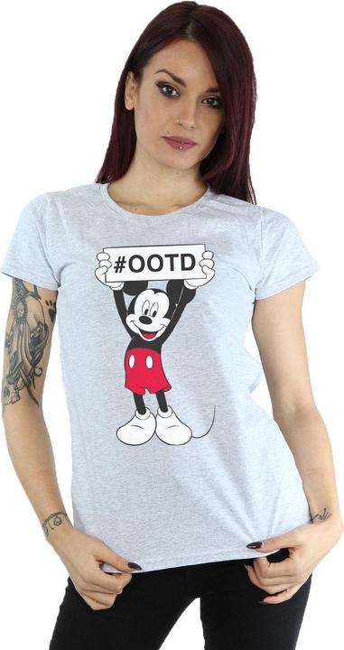 Actual product image Disney Womens/Ladies Mickey MouseOutfit Of The Day Cotton T-Shirt (L)