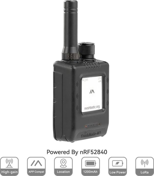 Actual product image Elecrow ThinkNode M1 Meshtastic mit GPS und ePaper Display