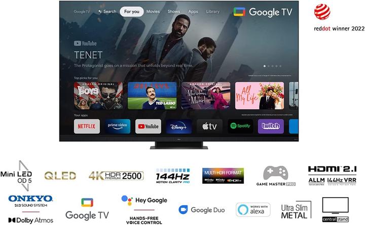 Productafbeelding TCL 65C935 (65", C935, QLED, 4K, 2022)