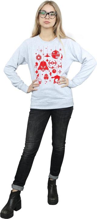 Actual product image Star Wars Womens/Ladies Christmas Decorations Sweatshirt (XXL)