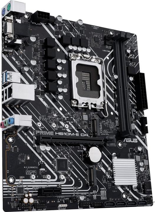 Actual product image ASUS PRIME H610M-E D4-CSM (LGA 1700, Intel H610, mATX)