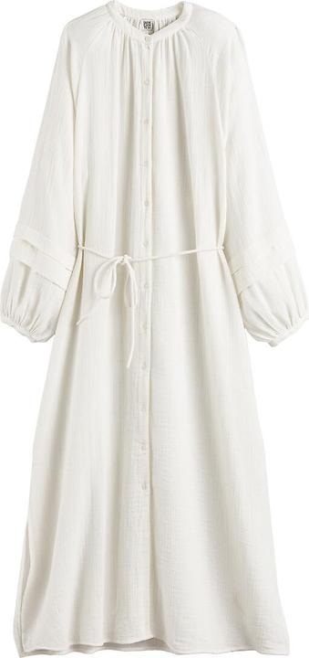 Image du produit La Redoute Collections Longue robe en mousseline avec manches ballon (36)
