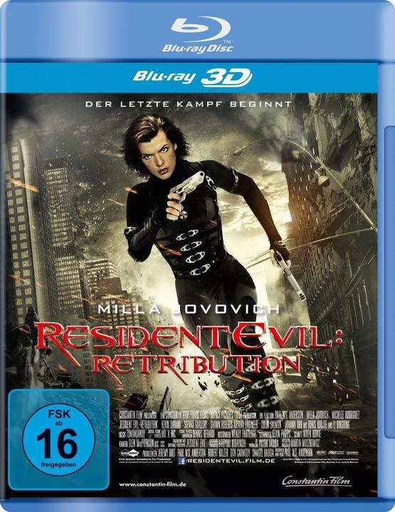 Actual product image Resident Evil Retribution (3D Blu-ray, 2012, German)