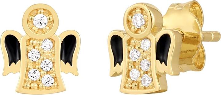 Produktbild Glanzstücke München Damen Engel Sterling Silber Zirkonia Gelbgold - 33870 (Sterling Silber)