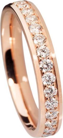 Produktbild Natsumi Schmuck Diamantring Alliance Rotgold 18K/750 F/G VS Neon Kanal (54, 750/18 K Gold)