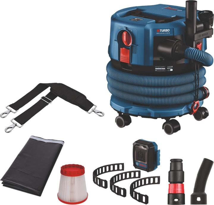 Actual product image Bosch Professional GAS 18V-12 MC cordless hoover, solo version (Wet dry vacuum cleaner)